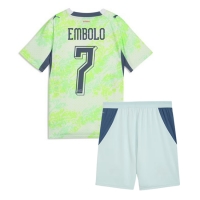 Camiseta Suiza Breel Embolo #7 Segunda Equipación Replica Mundial 2026 para niños mangas cortas (+ Pantalones cortos)